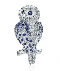 tiffany owl brooch
