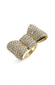 Kate Spade New York All Wrapped Up Pave Bow Ring