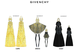 Givenchy sketches for Madonna's Halftime show