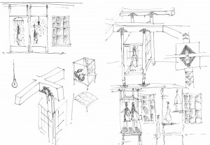 Judith Clark, Preparatory Sketches Chloé. Attitudes