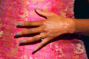 Michelle Obama's nails at the Democratic National Convention
