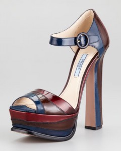 Colorblock Spazzolato Leather d'Orsay
