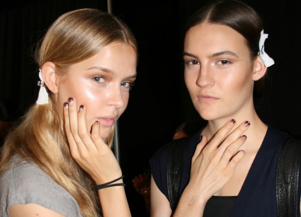 Backstage at Prabal Gurung spring 2013