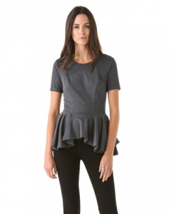 Torn by Ronny Kobo Judy Peplum Top