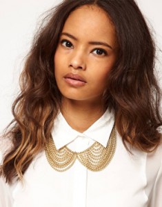 ASOS Multi Chain Rounded Collar Necklace
