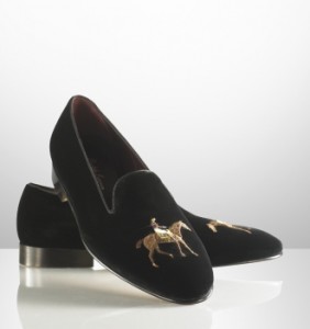 Ralph Lauren Collis Velvet Horse Slipper