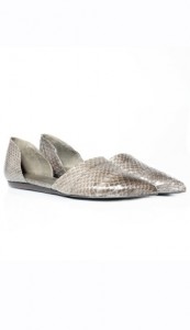 Jenni Kayne Grey Snake D’Orsay Flat