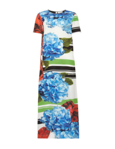 Preen Wyatt printed silk crepe de chine maxi dress