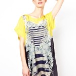 Emma Cook Chiffon tunic dress in yellow majorette