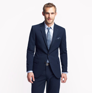 J. Crew Ludlow Suit in Japanese Seersucker