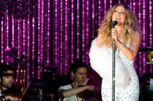Mariah Carey performs at the MLB Charity Concert in Central Park