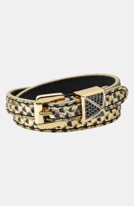 Michael Kors 'Glam Rock' Leather Wrap Bracelet