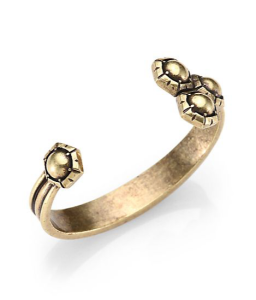 Giles & Brother Hexagon-Capped Cuff Bracelet