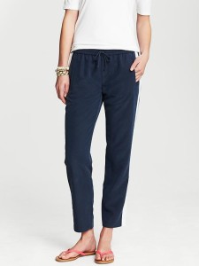 Banana Republic Luxe Racer-stripe Crop