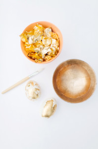 Gold Foil Egg Decorating