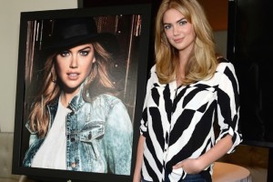 Kate Upton at the launch of her Express campaign