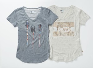 Women's t-shirts from TOMS for Target.