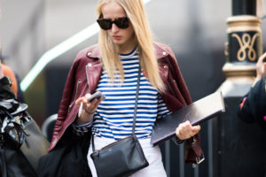 striped-tee-stripes-whtie-pants-burgundy-red-leather-jacket-moto-jacket-colored-leather-fall-colors-lfw-street-style-elle.com_